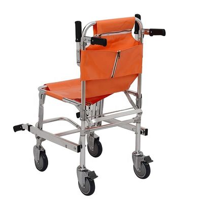 Foldaway सीढ़ी कुर्सी स्ट्रेचर स्थानांतरण रोगी एल्यूमीनियम मिश्र धातु